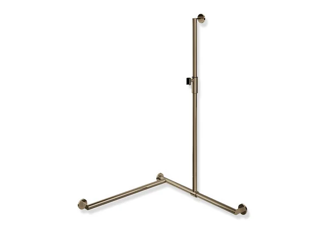 HEWI Duschhandlauf System 900, PVD-beschichtet, Bronze glänzend, 32 mm Durchmesser, 1.250 mm senkrecht, 765 mm waagerecht (Eckmontage), links HEWI Duschhandlauf System 900, PVD-beschichtet, Bronze glänzend, 32 mm Durchmesser, 1.250 mm senkrecht, 765 mm waagerecht (Eckmontage), links