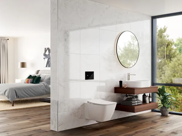 Waschtischarmatur Edge, mit verlängertem Sockel, 5 l/min., ohne Ablaufgarnitur, Ausladung 165mm, Chrom Waschtischarmatur Edge, mit verlängertem Sockel, 5 l/min., ohne Ablaufgarnitur, Ausladung 165mm, Chrom