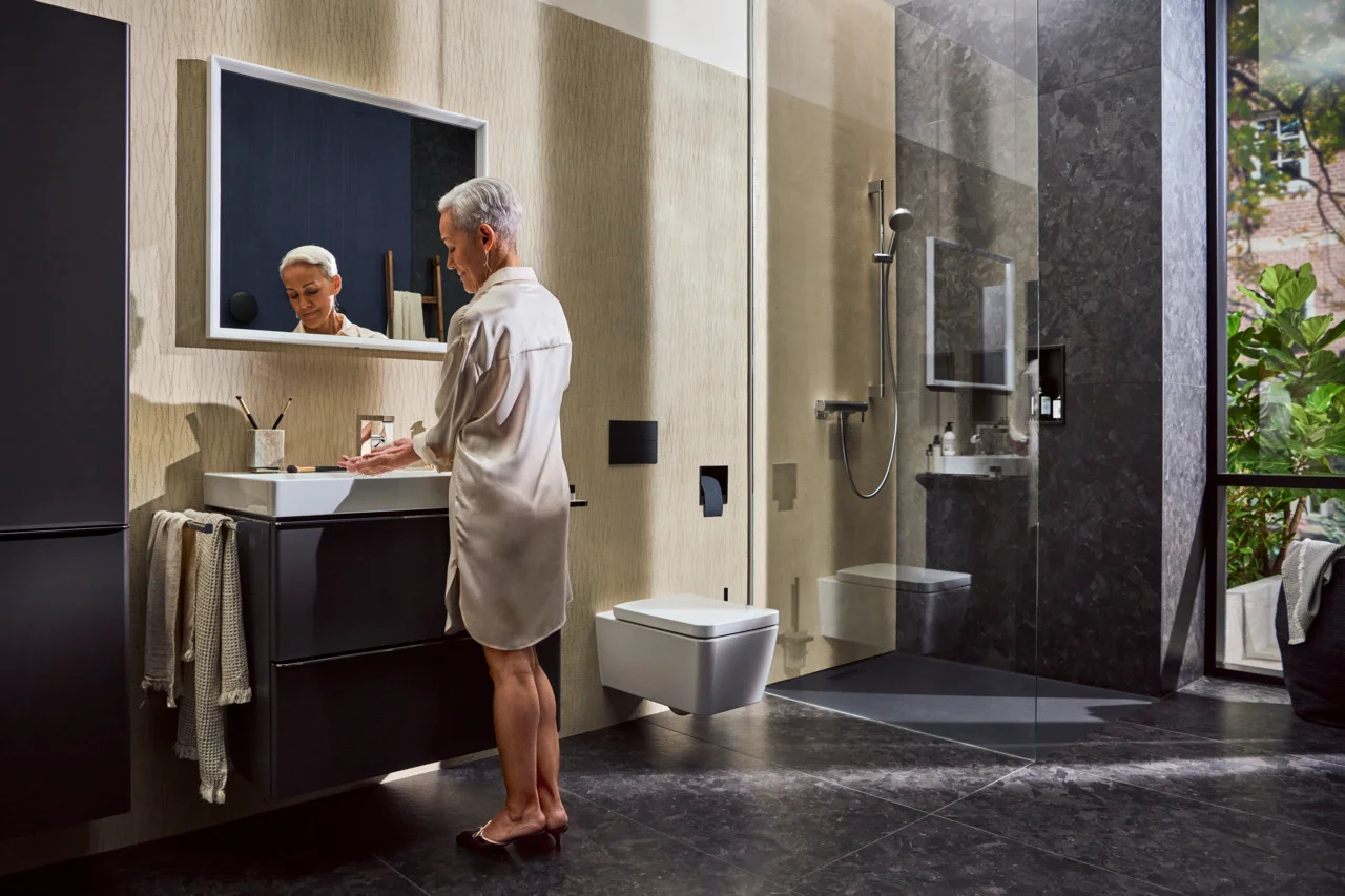 Hansgrohe Xelu Q Waschtisch, weiß, 800x480 mm, wandhängend, mit Hahnloch, ohne Überlauf, SmartClean Glasur