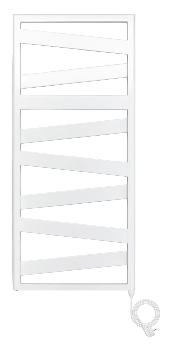 Zehnder Design-Handtuchwärmer „Ribbon“ mit Heizstab IHE 50 × 156,7 cm in Verkehrsweiß (RAL 9016, glänzend) Zehnder Design-Handtuchwärmer „Ribbon“ mit Heizstab IHE 50 × 156,7 cm in Verkehrsweiß (RAL 9016, glänzend)