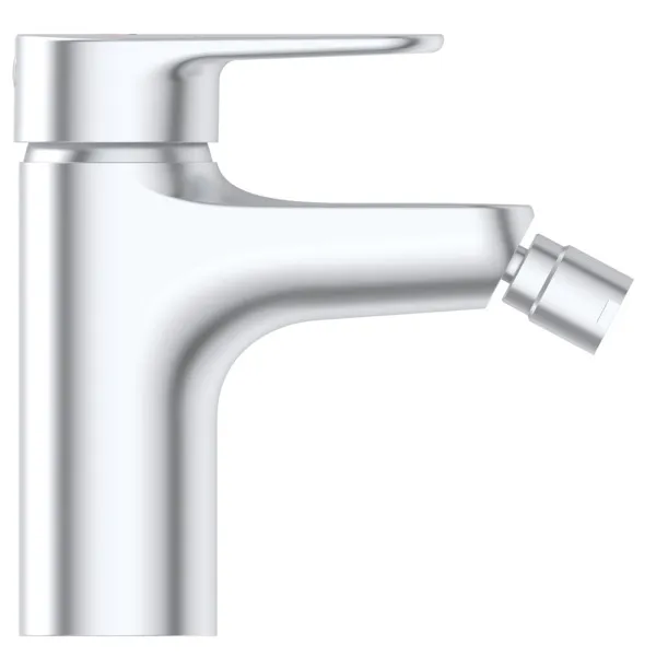 Ideal Standard Bidetarmatur Alu+ Ausladung 115mm BlueStart mit Ablaufgarnitur Silver