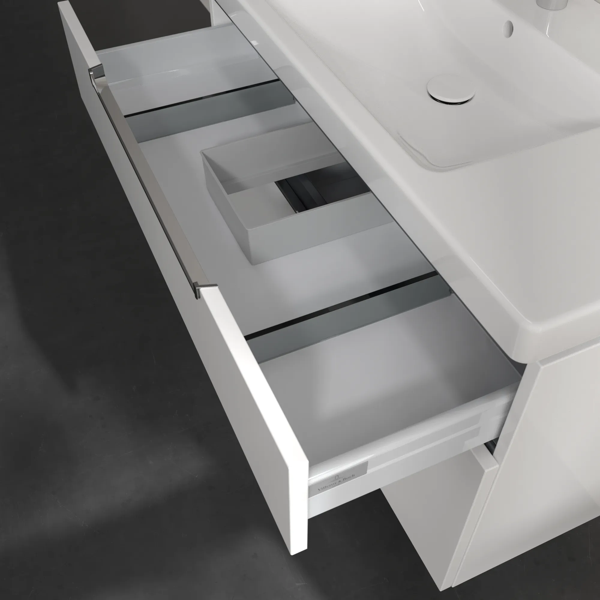 Villeroy & Boch Subway 2.0 Waschbeckenunterschrank Glossy White 987x590x449 mm Villeroy & Boch Subway 2.0 Waschbeckenunterschrank Glossy White 987x590x449 mm