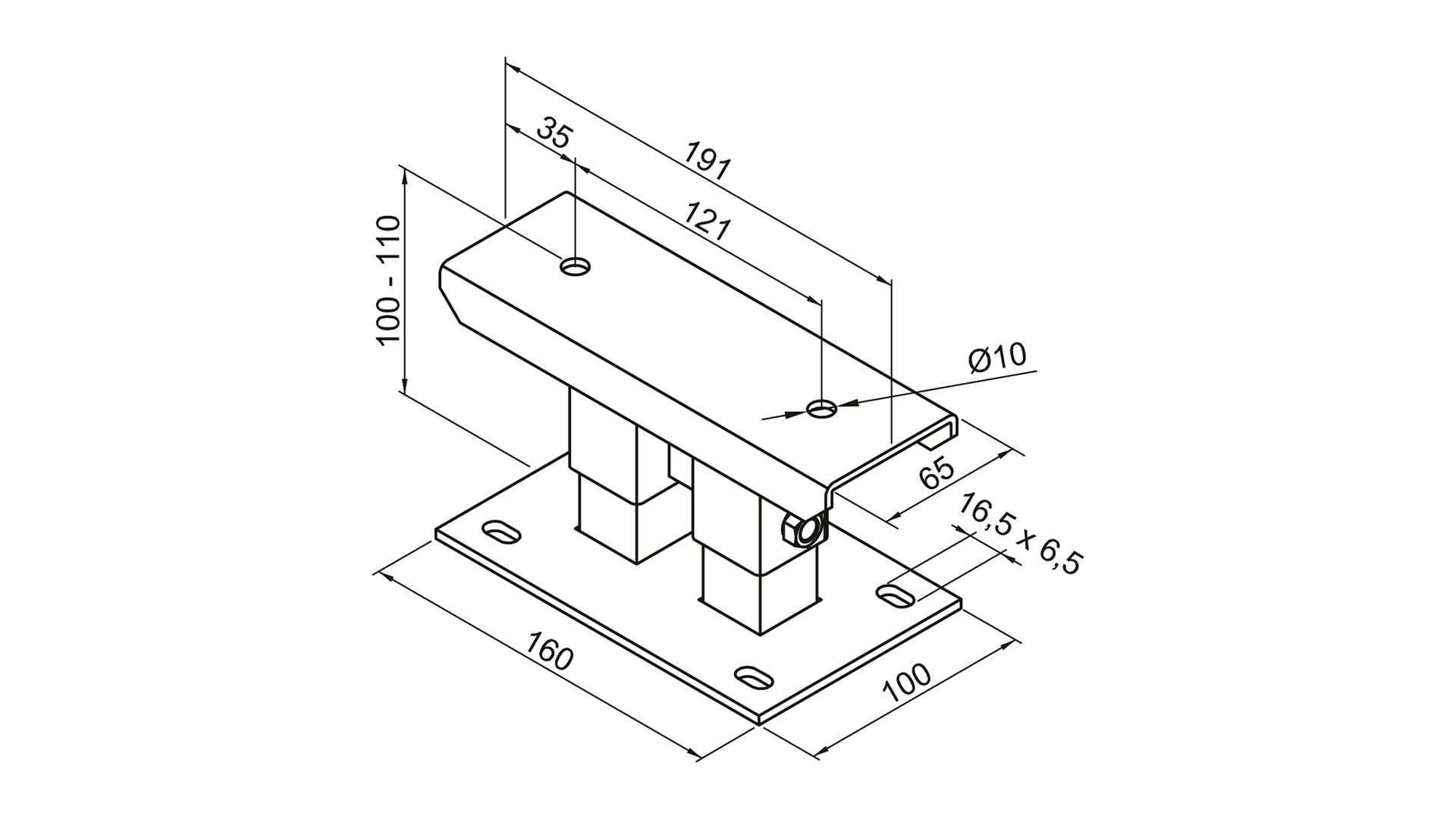 Zubehör Fußkonsole FMORV HD10-4, Sonder-Lack Zubehör Fußkonsole FMORV HD10-4, Sonder-Lack