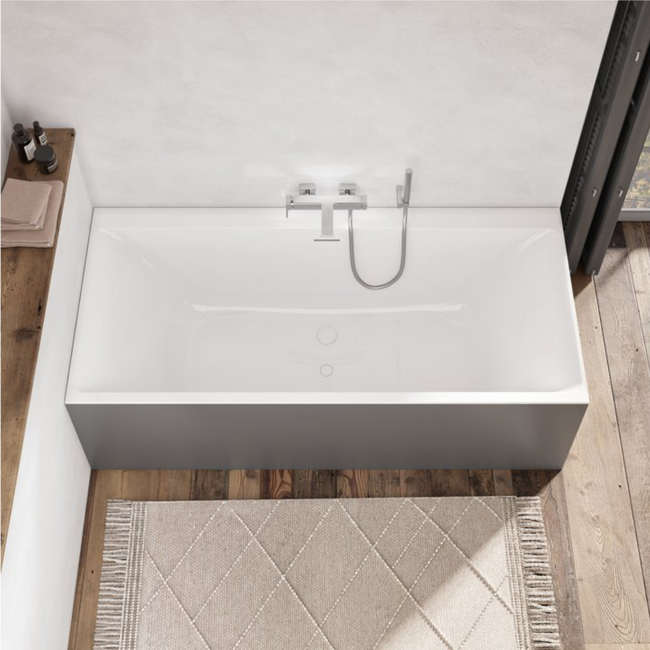 Villeroy & Boch Badewanne „Subway 3.0“ mit SilentFlow rechteck 170 × 75 cm in Weiß Alpin Villeroy & Boch Badewanne „Subway 3.0“ mit SilentFlow rechteck 170 × 75 cm in Weiß Alpin