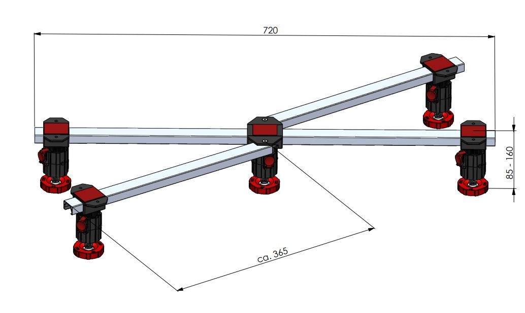 Badundu Duschwannenfuß für Duschwannen bis 100 × 120 cm für Viertelkreis, Fünkeck und Rechteck Stahl-, Acryl- und Mineralgussduschwannen 720 mm Badundu Duschwannenfuß für Duschwannen bis 100 × 120 cm für Viertelkreis, Fünkeck und Rechteck Stahl-, Acryl- und Mineralgussduschwannen 720 mm