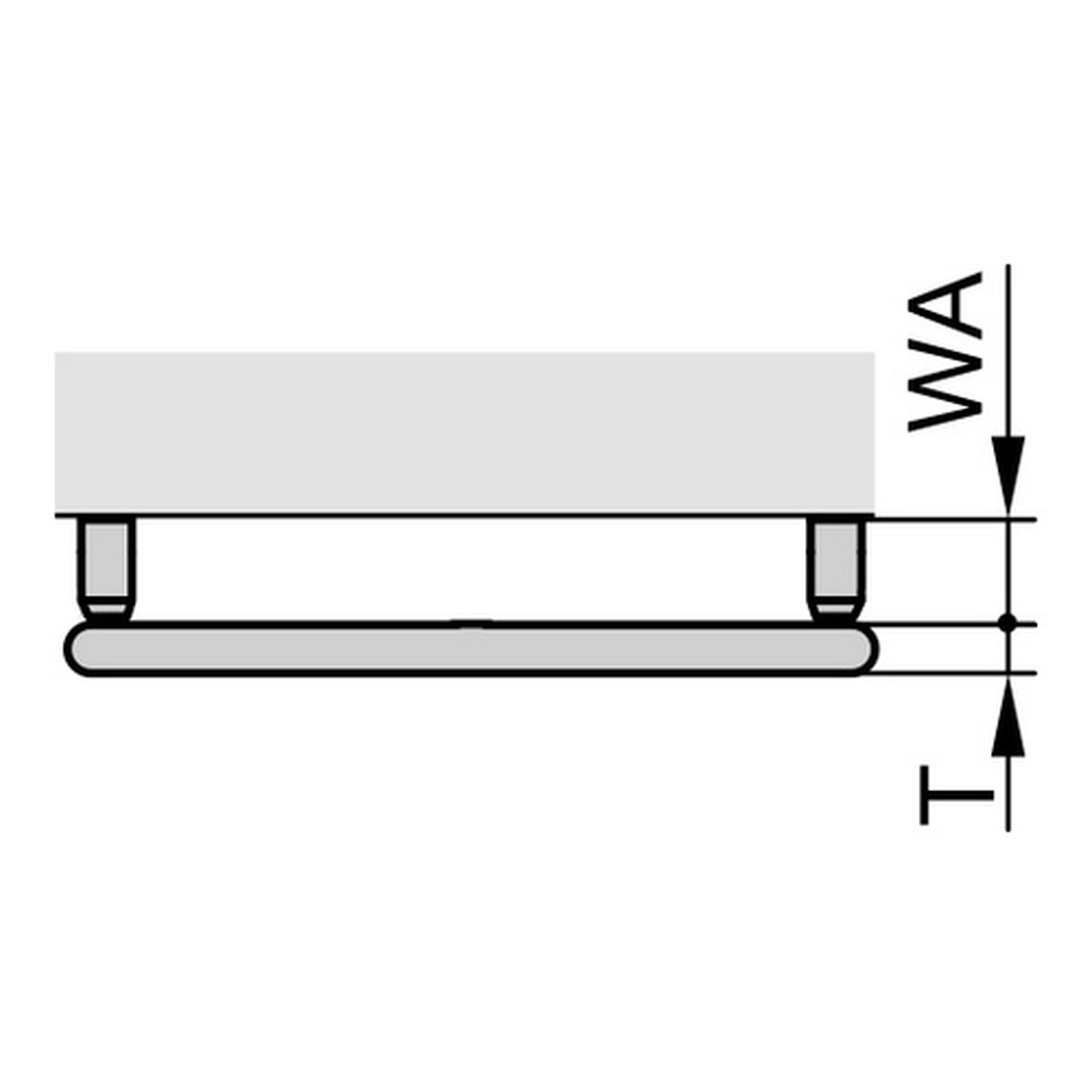 Zehnder Design-Elektroheizkörper „Ribbon“ 60 × 134 cm in Verkehrsweiß (RAL 9016, glänzend)
