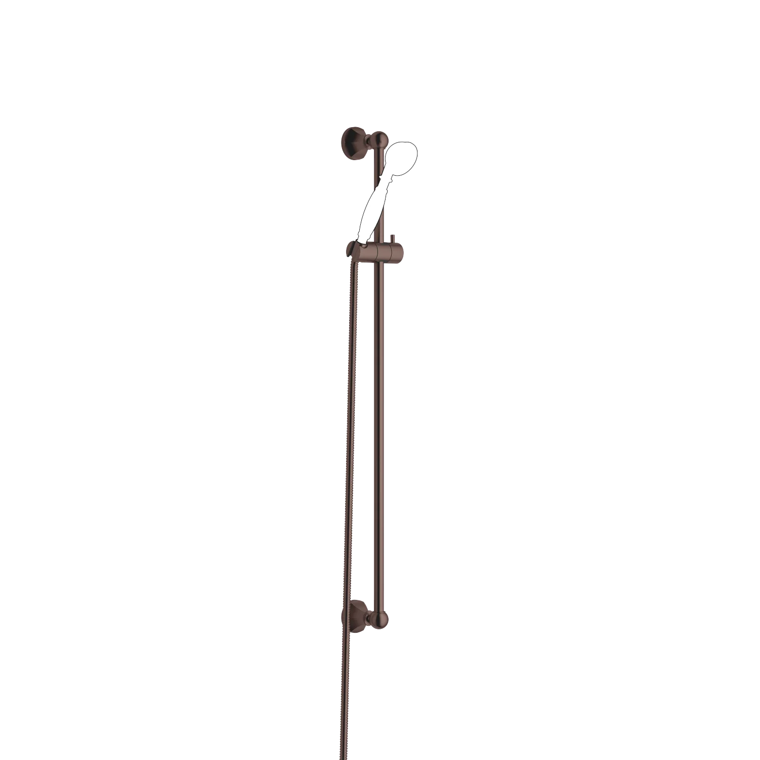 Dornbracht Duschgarnitur MADISON Dark Bronze gebürstet PVD, 850 mm Stichmaß, 1750 mm Brauseschlauch mit Verdrehschutz, ohne Handbrause Dornbracht Duschgarnitur MADISON Dark Bronze gebürstet PVD, 850 mm Stichmaß, 1750 mm Brauseschlauch mit Verdrehschutz, ohne Handbrause