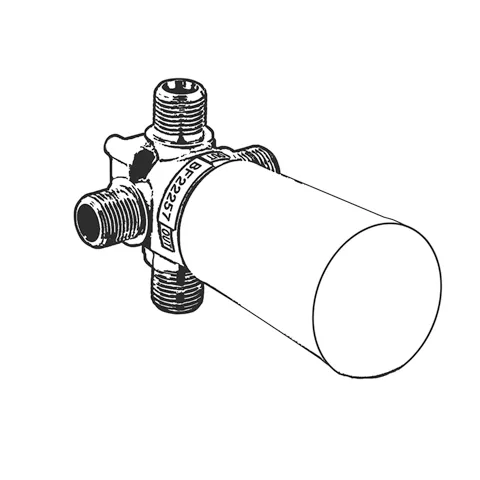 Kludi AMBA 3-Wege-Umstellung Rohbau-Set