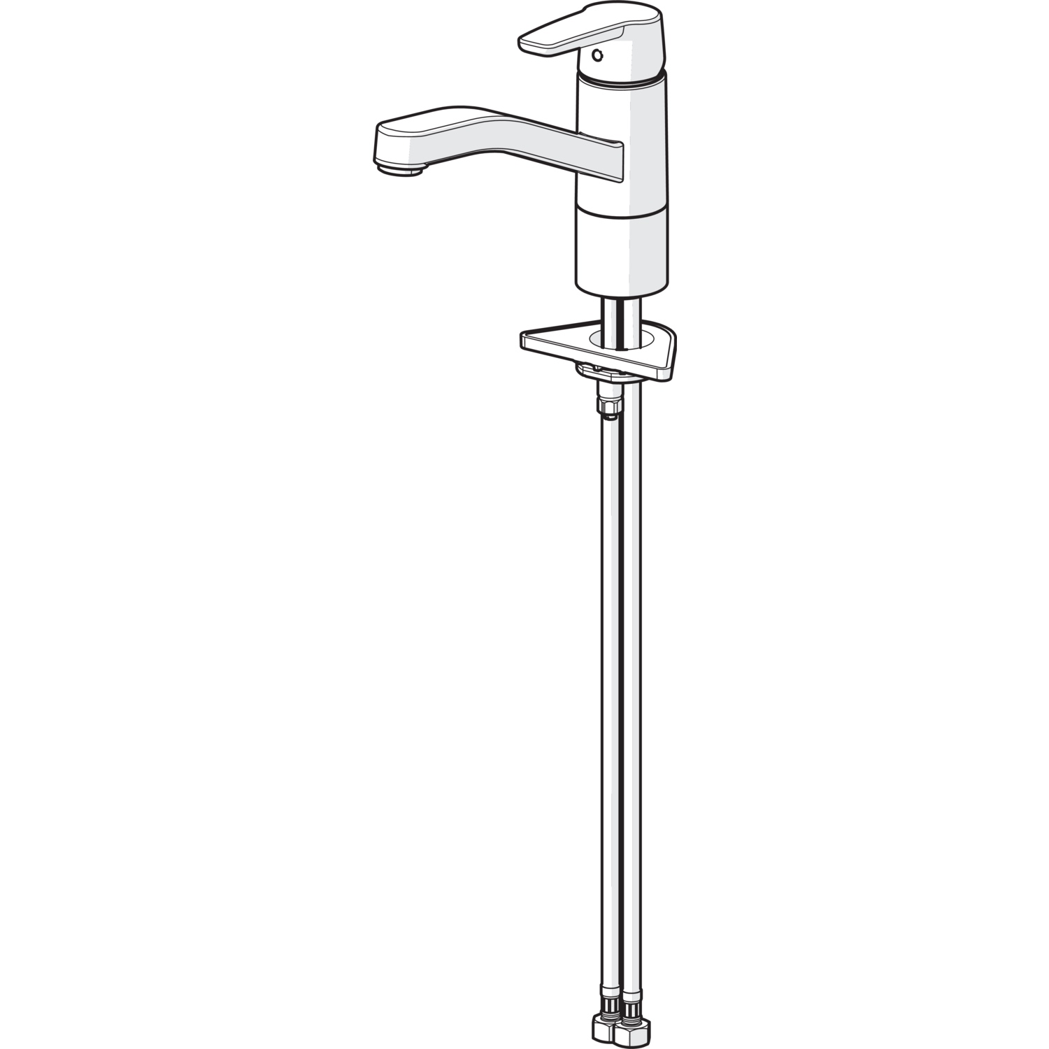 Hansa Einhand-Küchenarmatur „Polo“ Ausladung 215 mm Hansa Einhand-Küchenarmatur „Polo“ Ausladung 215 mm