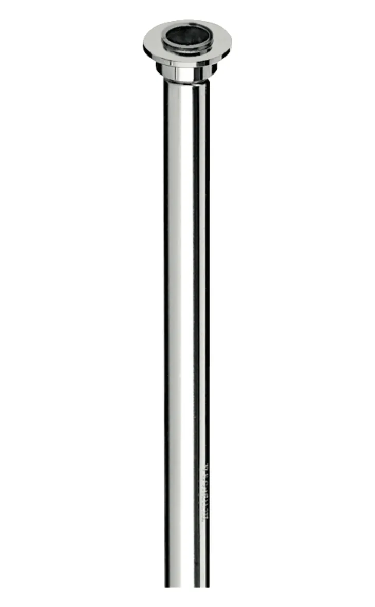Kupferrohr Ø 10 mm, Einerseits mit Lötnippel Ø 18 mm für G 1/2 Überwurfmutter, andererseits glatt, 500 mm, chrom Kupferrohr Ø 10 mm, Einerseits mit Lötnippel Ø 18 mm für G 1/2 Überwurfmutter, andererseits glatt, 500 mm, chrom