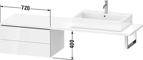 Duravit Unterschrank für Konsole „L-Cube“ 72 × 40 × 54,7 cm Duravit Unterschrank für Konsole „L-Cube“ 72 × 40 × 54,7 cm