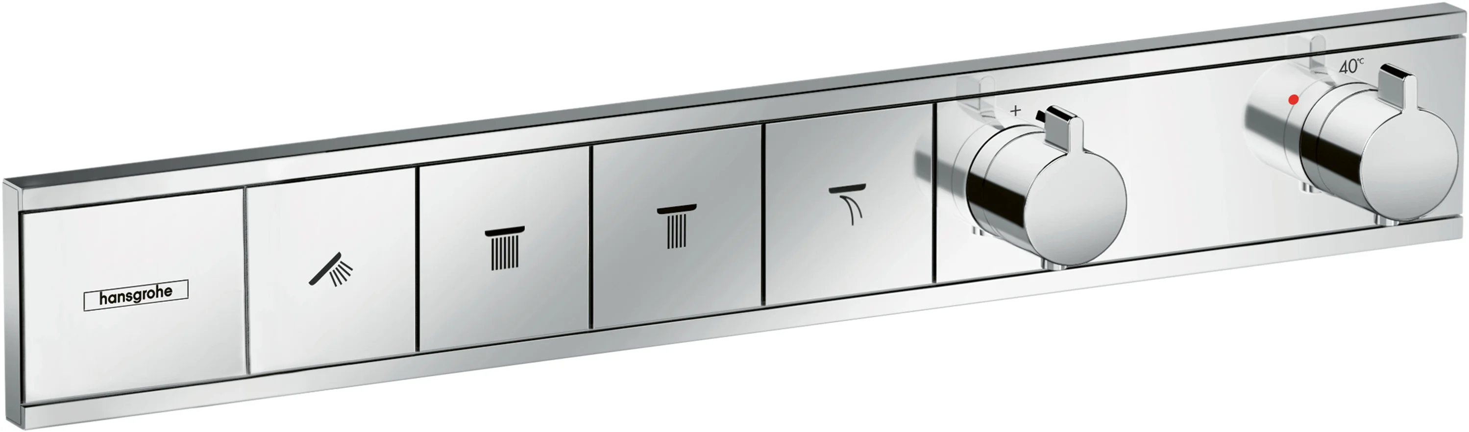 Hansgrohe RainSelect Thermostat Unterputz, Chrom, 4 Verbraucher, max. Durchflussmenge 38 l/min bei 3 bar, einstellbare Temperaturbegrenzung, Rückflussverhinderer Hansgrohe RainSelect Thermostat Unterputz, Chrom, 4 Verbraucher, max. Durchflussmenge 38 l/min bei 3 bar, einstellbare Temperaturbegrenzung, Rückflussverhinderer