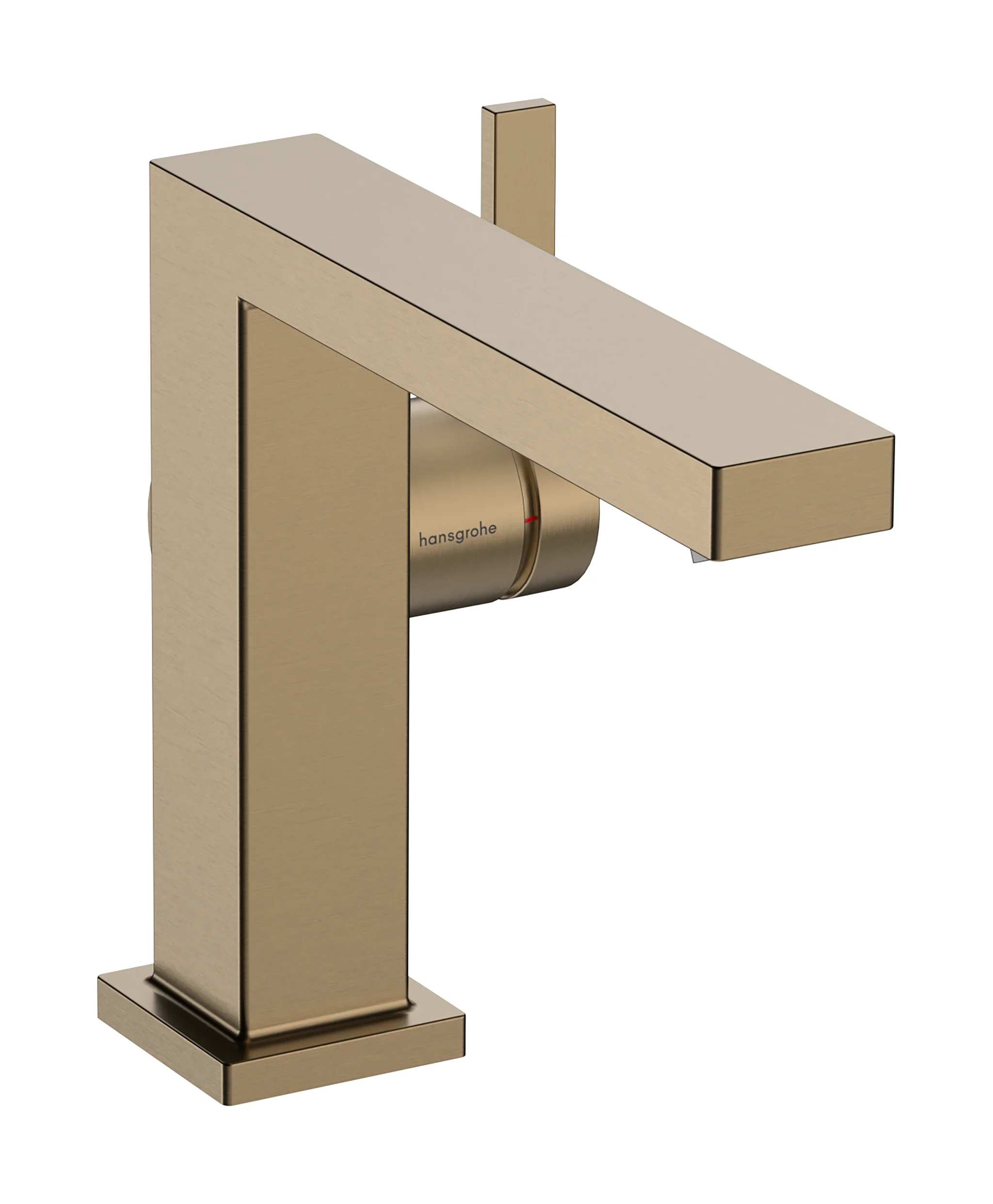 Hansgrohe Tecturis E Einhebel-Waschtischmischer 110 Fine CoolStart EcoSmart+ mit Push-Open Ablaufgarnitur BBR, Brushed Bronze, Ausladung 155 mm, Auslaufhöhe 133 mm
