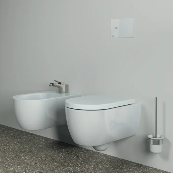 WC-Bürstengarnitur Conca, rund, Brushed Gold WC-Bürstengarnitur Conca, rund, Brushed Gold