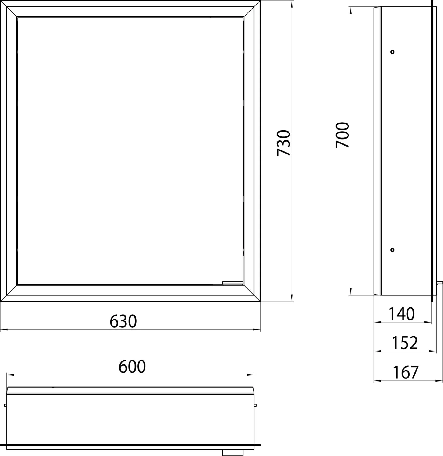 emco Spiegelschrank „prime“ Facelift 63 × 73 × 16,7 cm