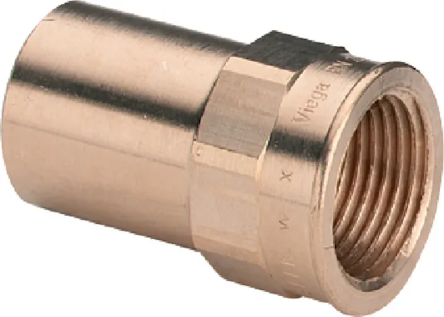 „Sanpress“ Einsteckstück mit Innengewinde 15 mm × 1/2″ „Sanpress“ Einsteckstück mit Innengewinde 15 mm × 1/2″