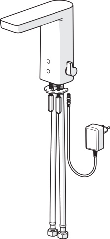 Hansa Waschtischarmatur, elektronisch „Stela“ Ausladung 105 mm in Chrom Hansa Waschtischarmatur, elektronisch „Stela“ Ausladung 105 mm in Chrom