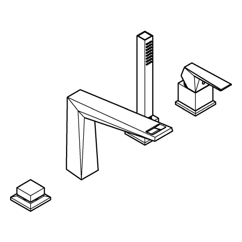 Grohe Allure Brilliant 4-Loch-Einhand-Wannenkombination 29405, chrom Grohe Allure Brilliant 4-Loch-Einhand-Wannenkombination 29405, chrom