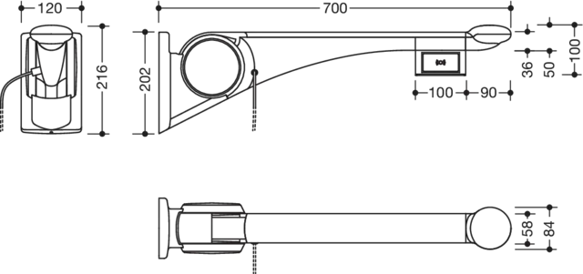 HEWI Stützklappgriff „Serie 802 LifeSystem“ HEWI Stützklappgriff „Serie 802 LifeSystem“