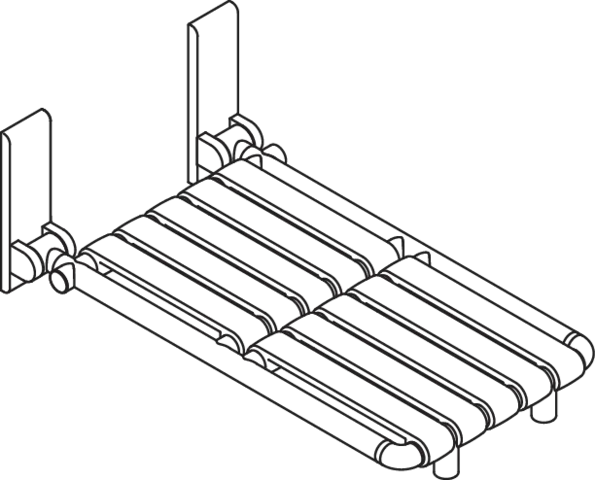Wannenklappsitz (USA) B:15 1/4 inch,T:29 1/8 inch Wannenklappsitz (USA) B:15 1/4 inch,T:29 1/8 inch