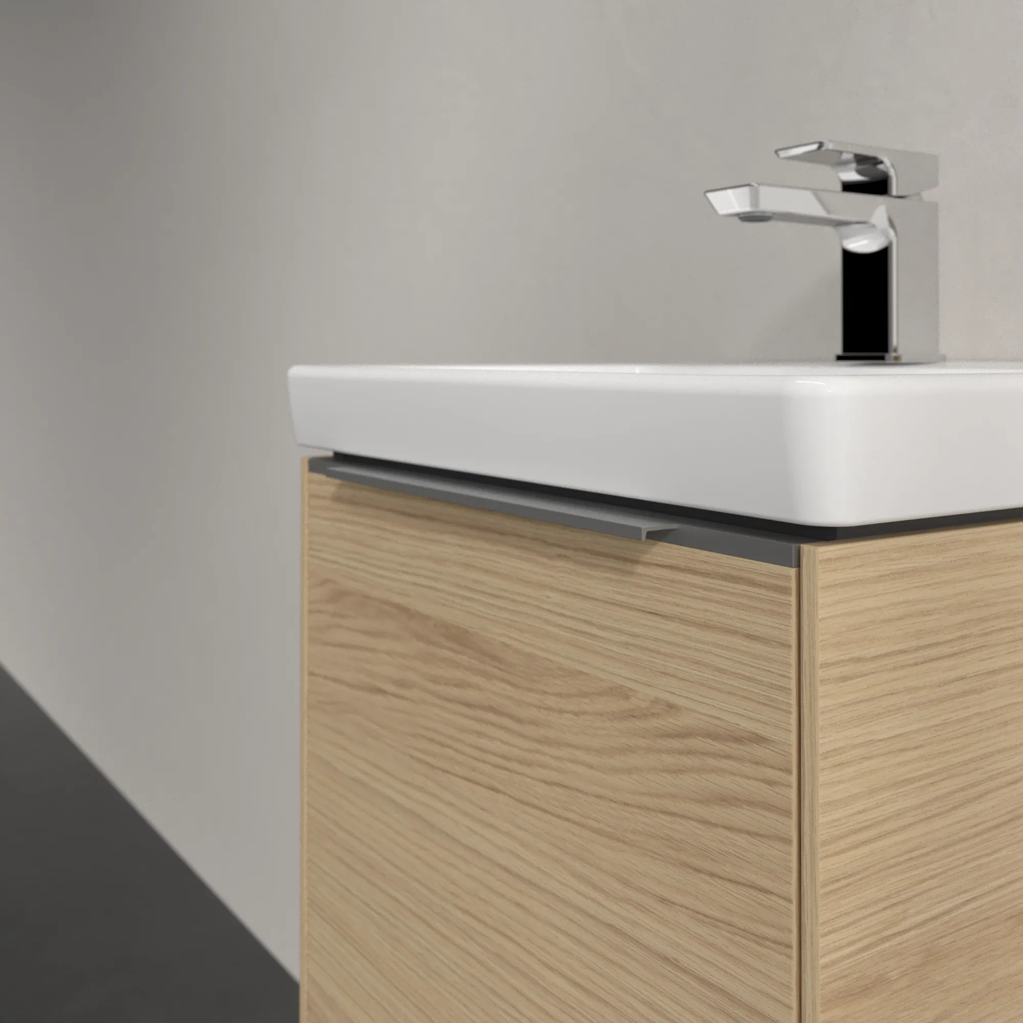 Villeroy & Boch Subway 3.0 Waschbeckenunterschrank, 423 x 429 x 377,5 mm, links