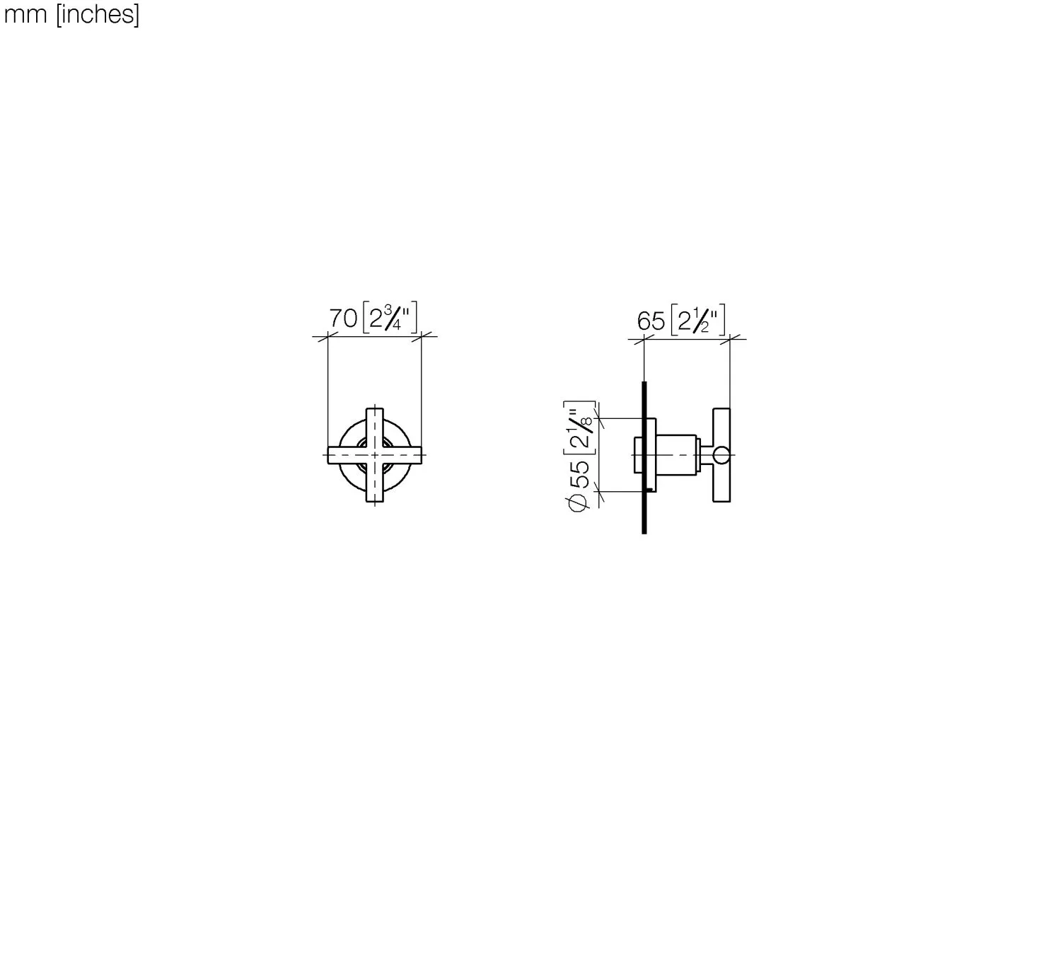 Dornbracht Tara Unterputzventil, rechtsschließend ½" - Chrom Dornbracht Tara Unterputzventil, rechtsschließend ½" - Chrom