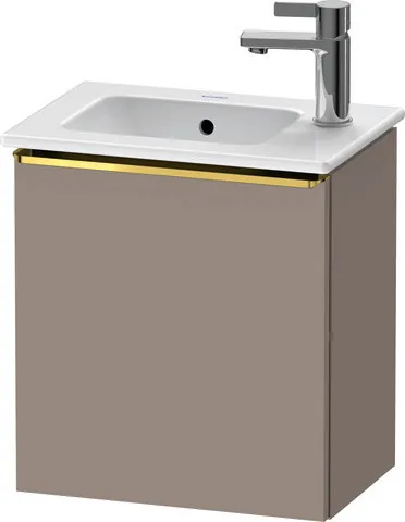 Duravit Waschtischunterschrank wandhängend „D-Neo“ 41 × 44 × 27,4 cm Basalt Matt