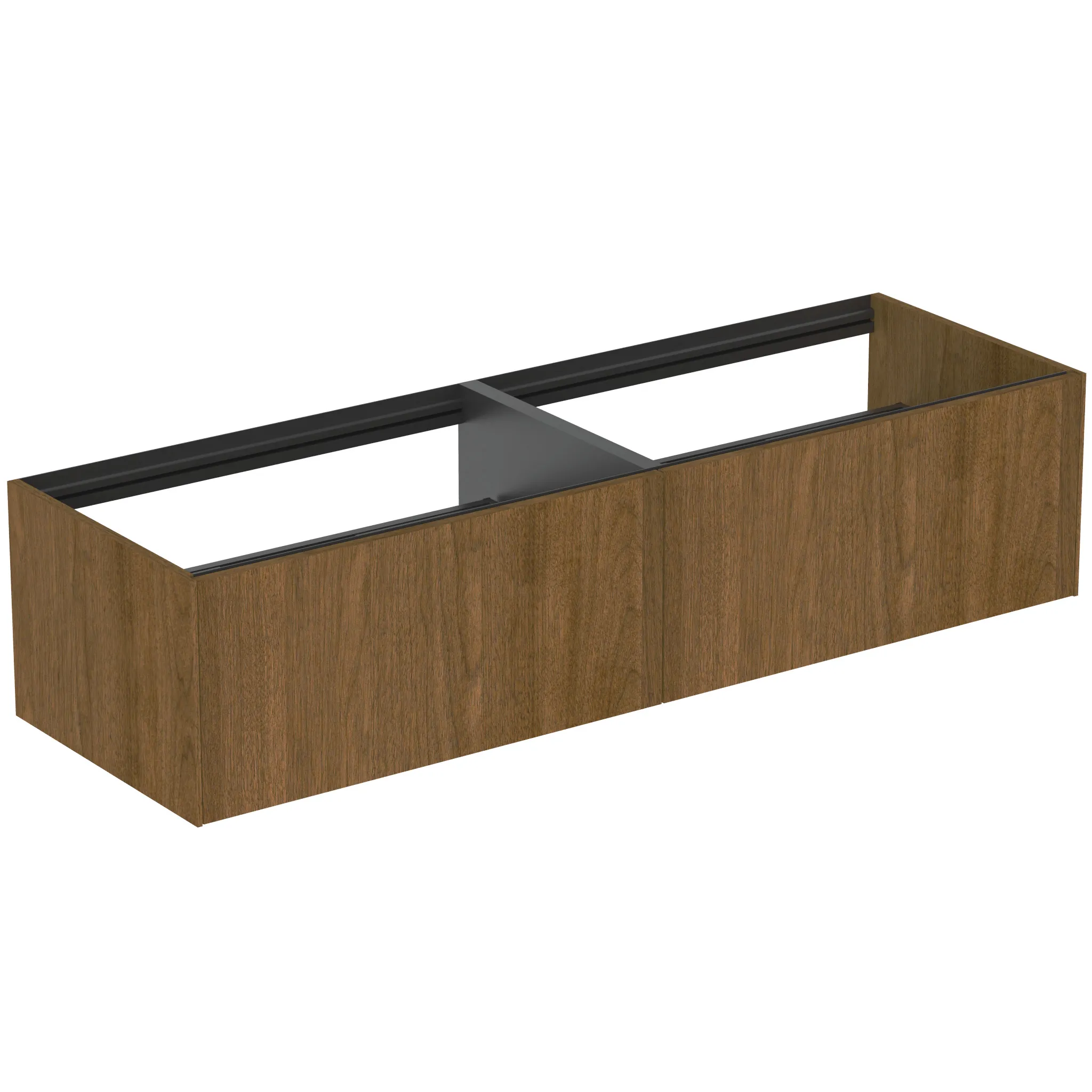 Ideal Standard Waschtischunterschrank „Conca“ 158,5 × 36 × 50,5 cm Walnuss dunkel Furnier Ideal Standard Waschtischunterschrank „Conca“ 158,5 × 36 × 50,5 cm Walnuss dunkel Furnier