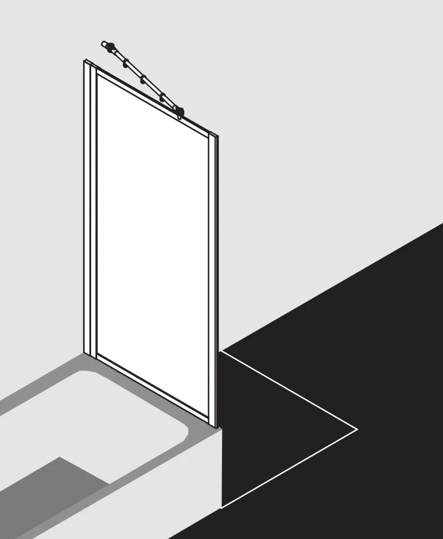 Kermi verkürzte Seitenwand für Ecke „NOVA 2000“ Glas Kerolan Fontana, Profile Silber Mattglanz, BV: 680 - 710 mm WE: 680 - 710 mm H: 1500 mm Kermi verkürzte Seitenwand für Ecke „NOVA 2000“ Glas Kerolan Fontana, Profile Silber Mattglanz, BV: 680 - 710 mm WE: 680 - 710 mm H: 1500 mm