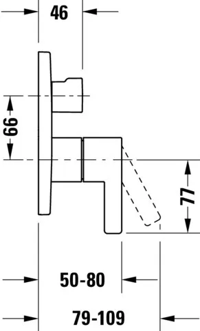 Duravit Einhand-Unterputz-Armatur „D-Neo“ in Chrom Duravit Einhand-Unterputz-Armatur „D-Neo“ in Chrom