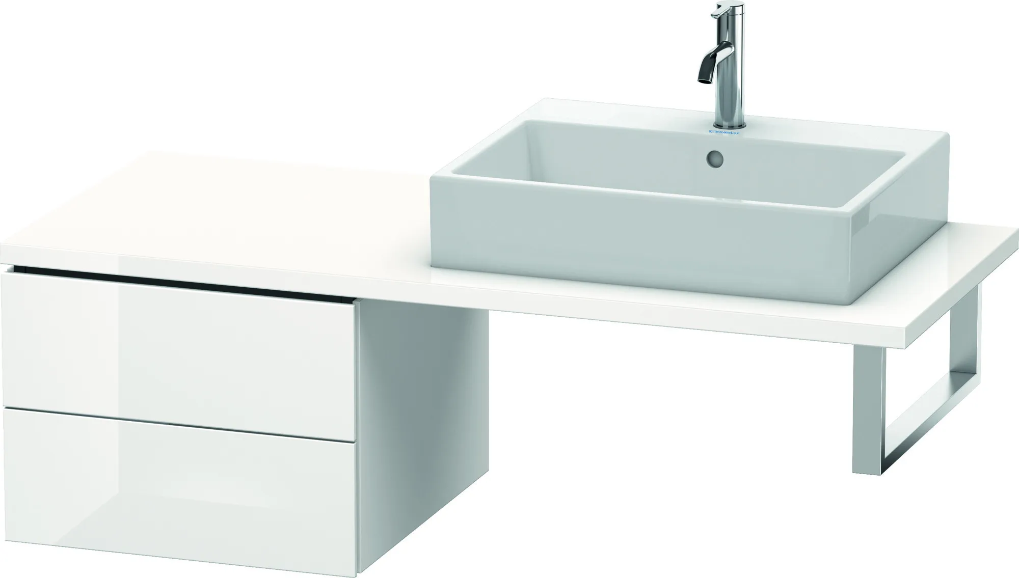 Duravit Unterschrank für Konsole „L-Cube“ 52 × 40 × 54,7 cm Weiß Hochglanz Duravit Unterschrank für Konsole „L-Cube“ 52 × 40 × 54,7 cm Weiß Hochglanz
