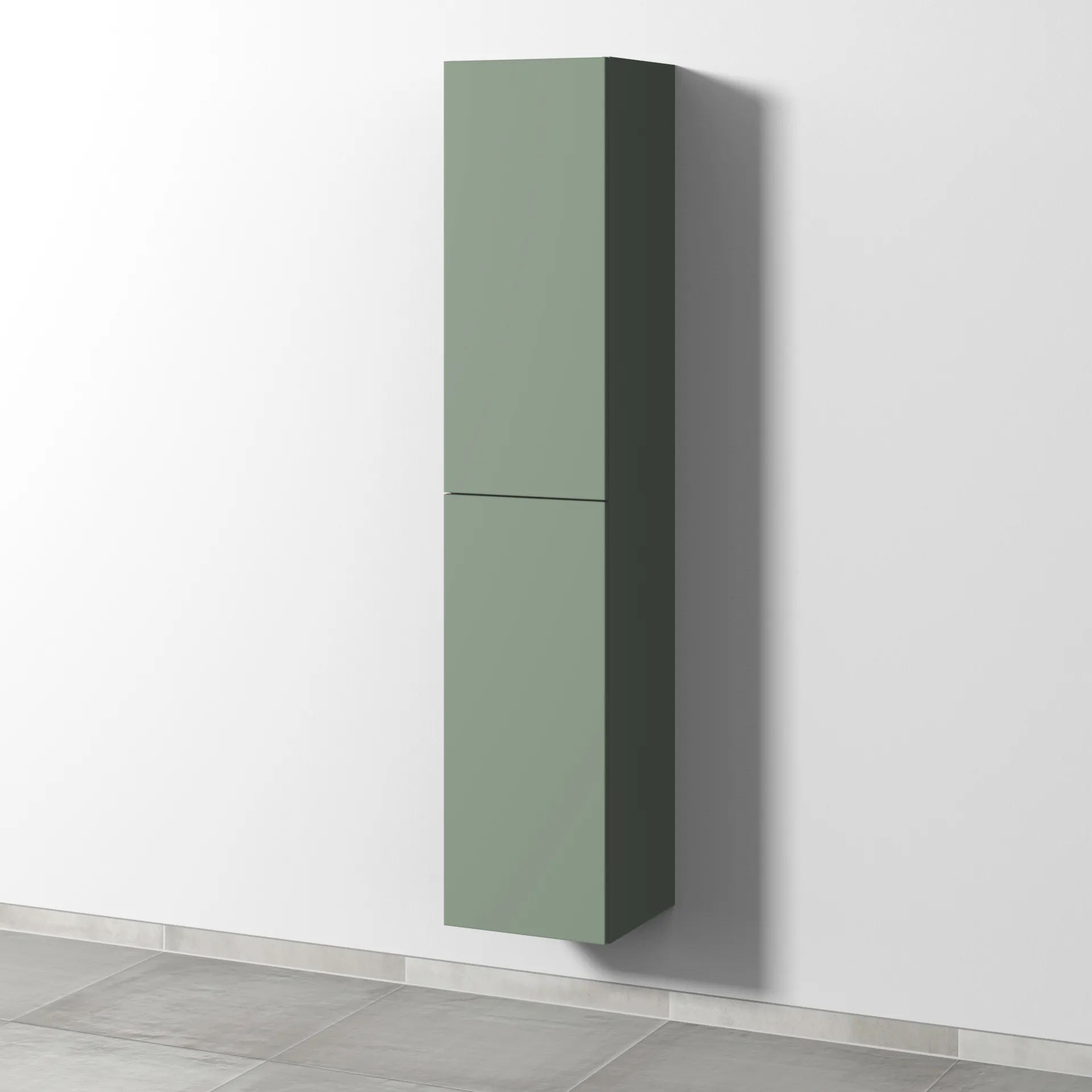 Sanipa Hochschrank „3way“ 350 × 1700 × 345 mm Anschlag links, in Soft-Green, Anschlag links
