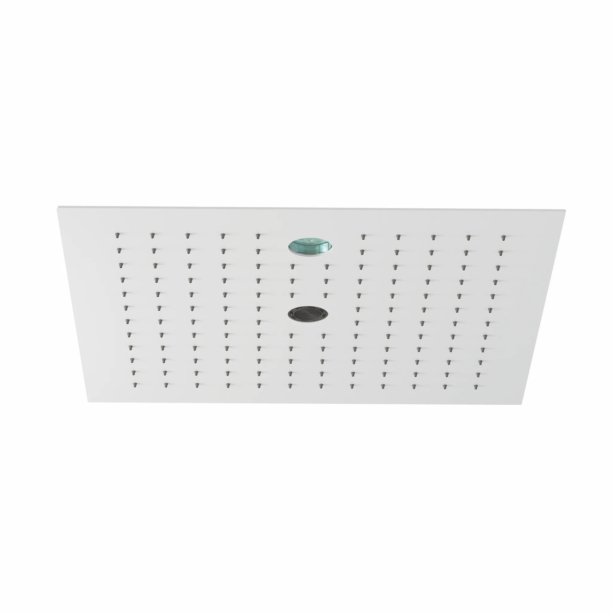 Kludi-ASANA Kopfbrause 44x44 CleanJet SummerRain/AmbienceLight mattweiß