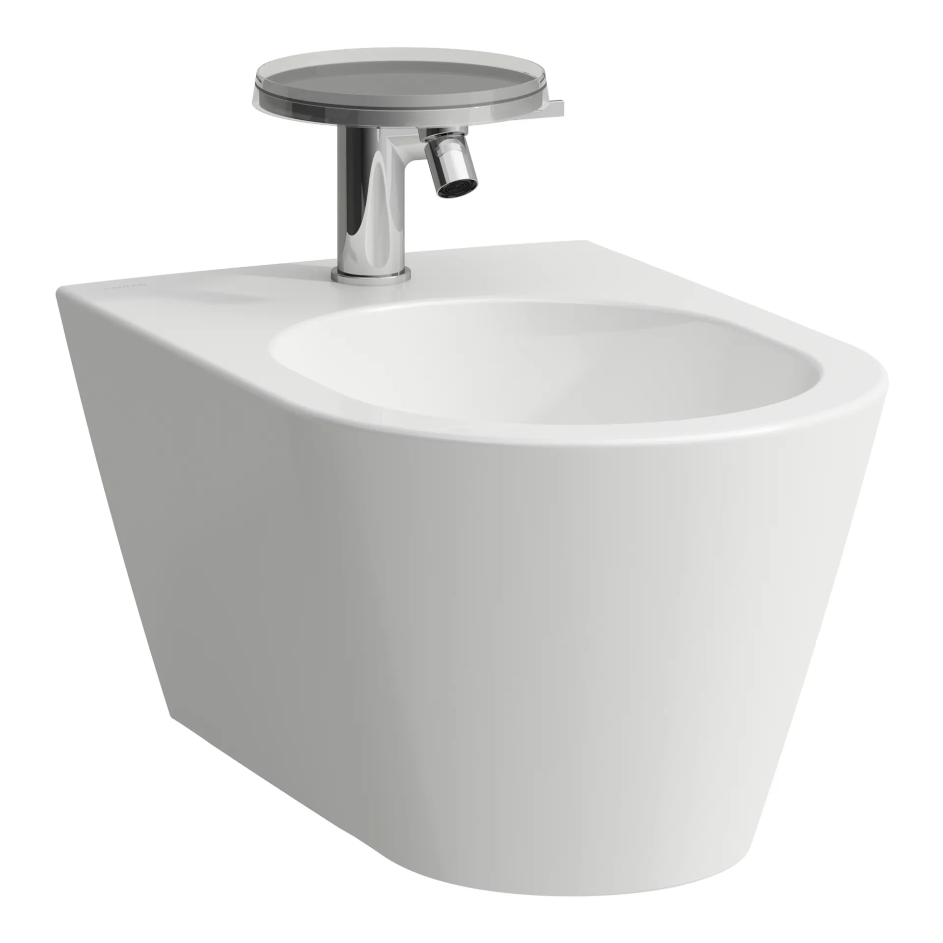 Wandbidet Kartell • 545x370 1 Hahnloch ohne seitliches Loch für Wasseranschluss weiß Wandbidet Kartell • 545x370 1 Hahnloch ohne seitliches Loch für Wasseranschluss weiß