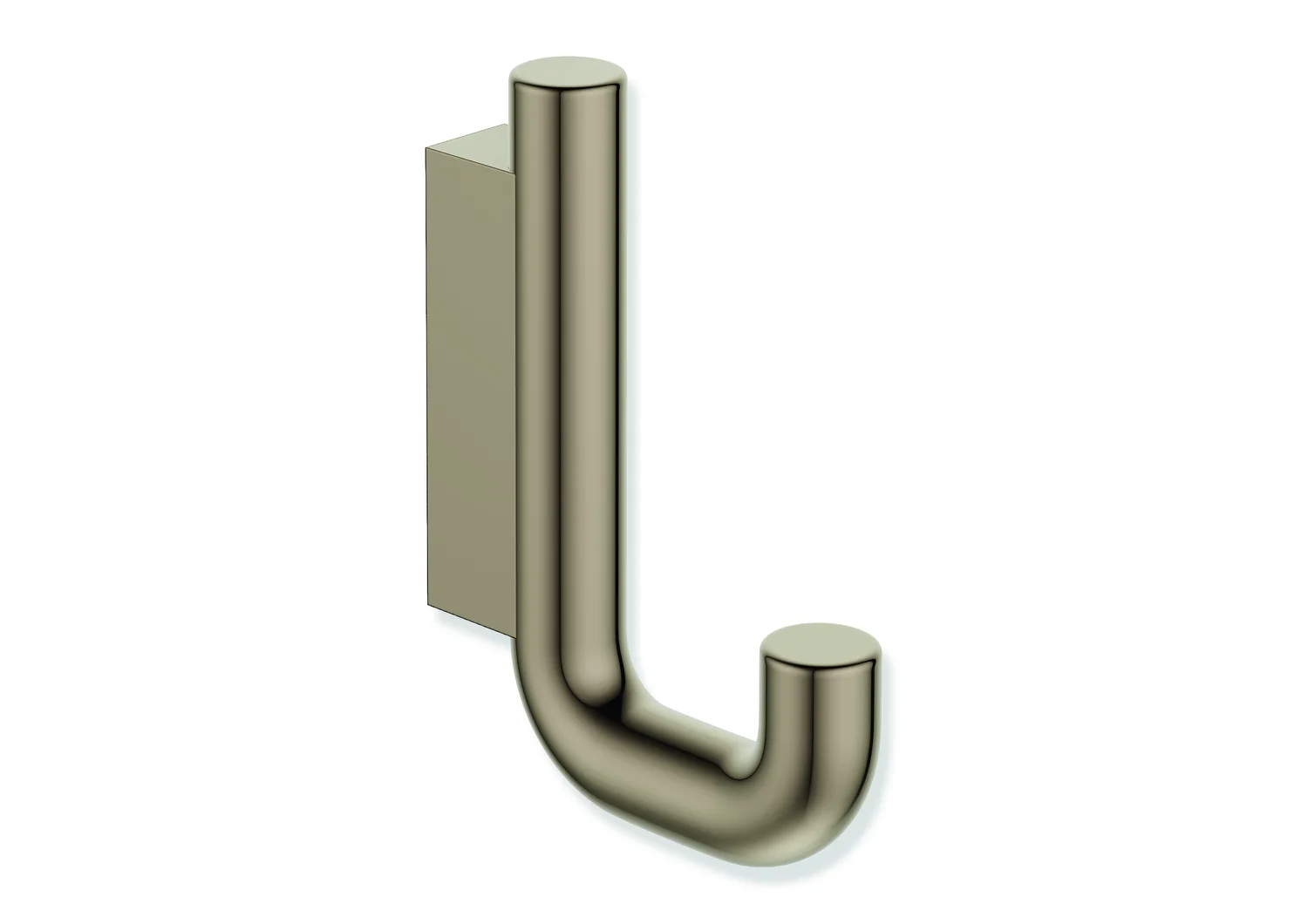 HEWI Einzelhaken Serie 480, Edelstahl, PVD bronze glänzend, 11 mm breit, 70 mm hoch, 51 mm tief, Durchmesser 11 mm HEWI Einzelhaken Serie 480, Edelstahl, PVD bronze glänzend, 11 mm breit, 70 mm hoch, 51 mm tief, Durchmesser 11 mm