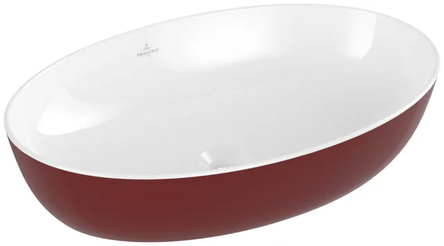 Villeroy & Boch Aufsatzwaschtisch aus TitanCeram „Artis“ 610 × 410 × 130 mm in Bordeaux Villeroy & Boch Aufsatzwaschtisch aus TitanCeram „Artis“ 610 × 410 × 130 mm in Bordeaux