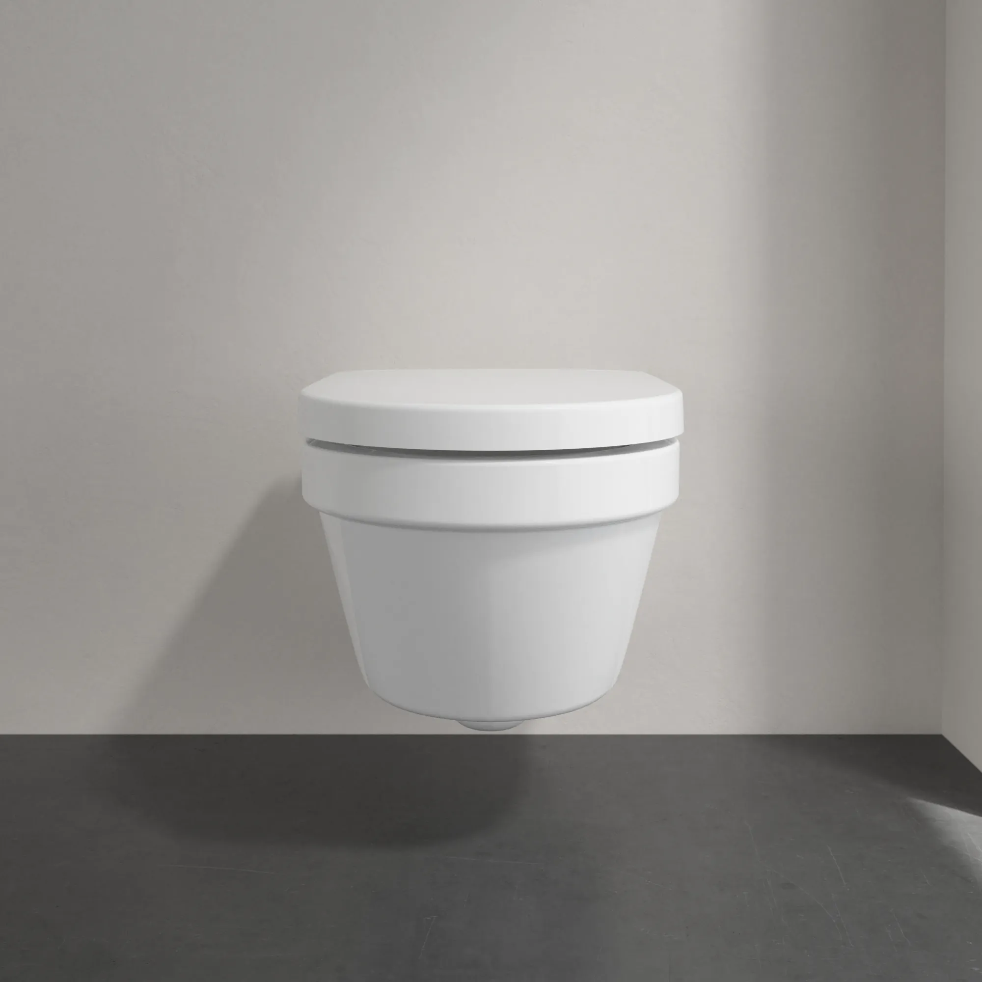 Wand-Tiefspül-WC Combi-Pack DirectFlush „Architectura“ 37 × 30 × 53 cm in Weiß Alpin, ohne Spülrand, Abgang waagerecht Wand-Tiefspül-WC Combi-Pack DirectFlush „Architectura“ 37 × 30 × 53 cm in Weiß Alpin, ohne Spülrand, Abgang waagerecht