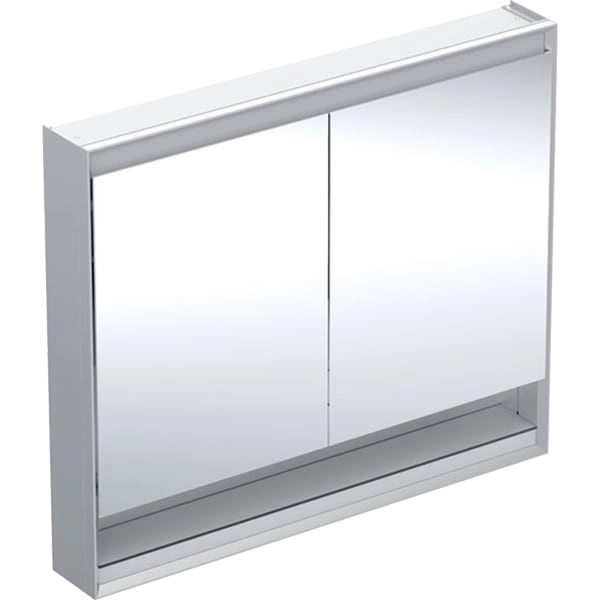 Geberit Spiegelschrank „One“ 105 × 15 cm in Aluminium eloxiert Geberit Spiegelschrank „One“ 105 × 15 cm in Aluminium eloxiert