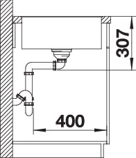 BLANCO AXIA III 45 S-F