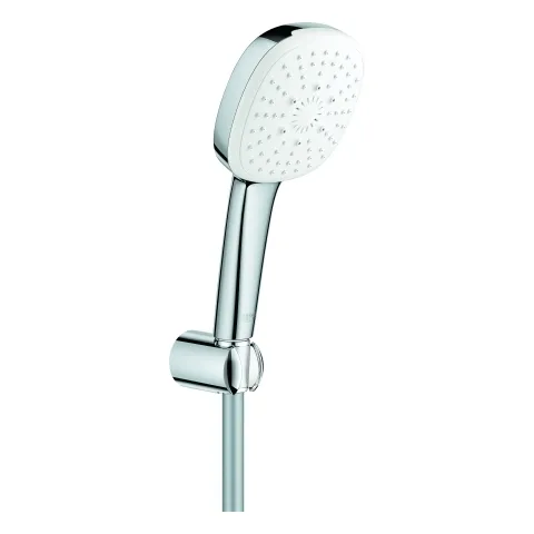 Wandhalterset Tempesta Cube 110 27588_3, Handbrause Tempesta Cube 110, 3 Strahlarten: Rain/Jet/Massage, Handbrausehalter, Relexaflex-Brauseschlauch 1.500mm, Water Saving, maximaler Durchfluss (bei 3 bar): 8.4 l/min, chrom Wandhalterset Tempesta Cube 110 27588_3, Handbrause Tempesta Cube 110, 3 Strahlarten: Rain/Jet/Massage, Handbrausehalter, Relexaflex-Brauseschlauch 1.500mm, Water Saving, maximaler Durchfluss (bei 3 bar): 8.4 l/min, chrom