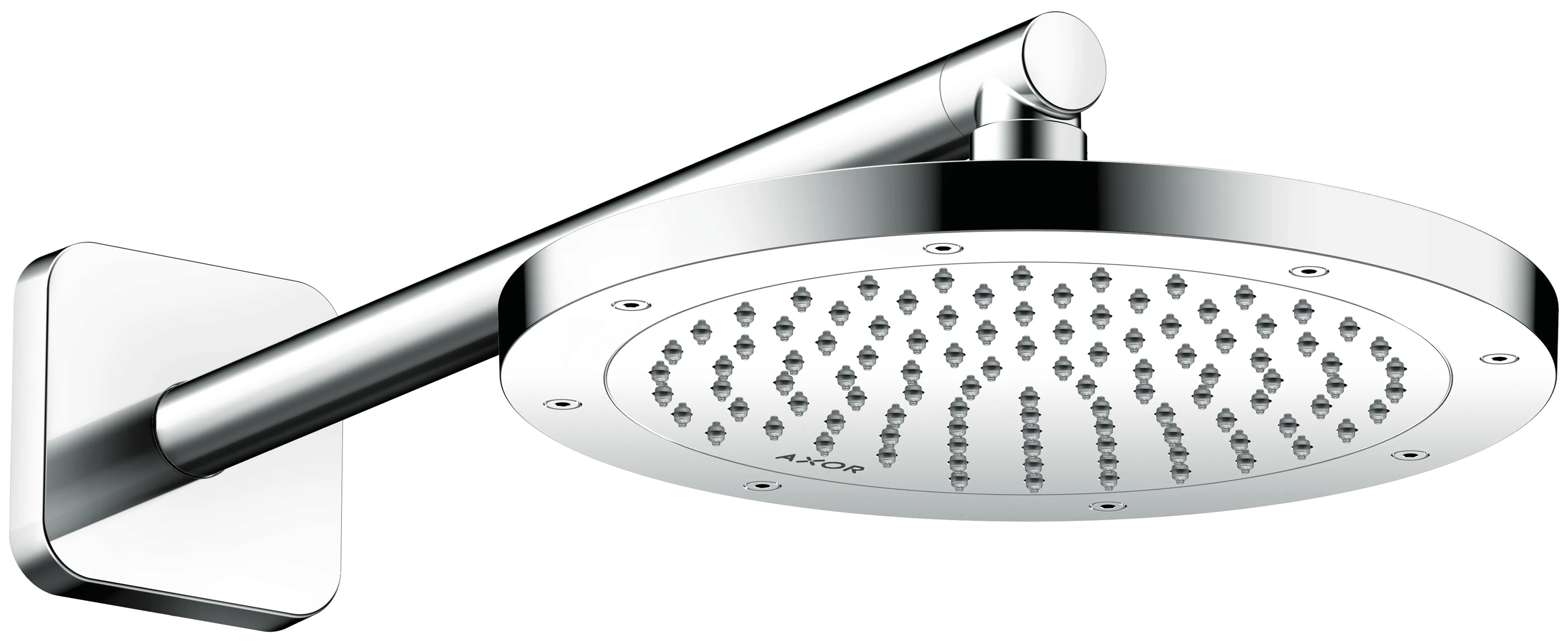 Hansgrohe AXOR ShowerSolutions Kopfbrause 245 1jet EcoSmart Chrom, 245 mm, verstellbarer Winkel, abnehmbar zur Reinigung, G 1/2 Anschluss Hansgrohe AXOR ShowerSolutions Kopfbrause 245 1jet EcoSmart Chrom, 245 mm, verstellbarer Winkel, abnehmbar zur Reinigung, G 1/2 Anschluss