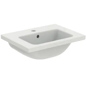 Waschbecken „i.lifeS“ 51 × 38,5 × 18 cm, Hahnlochposition mittig Waschbecken „i.lifeS“ 51 × 38,5 × 18 cm, Hahnlochposition mittig