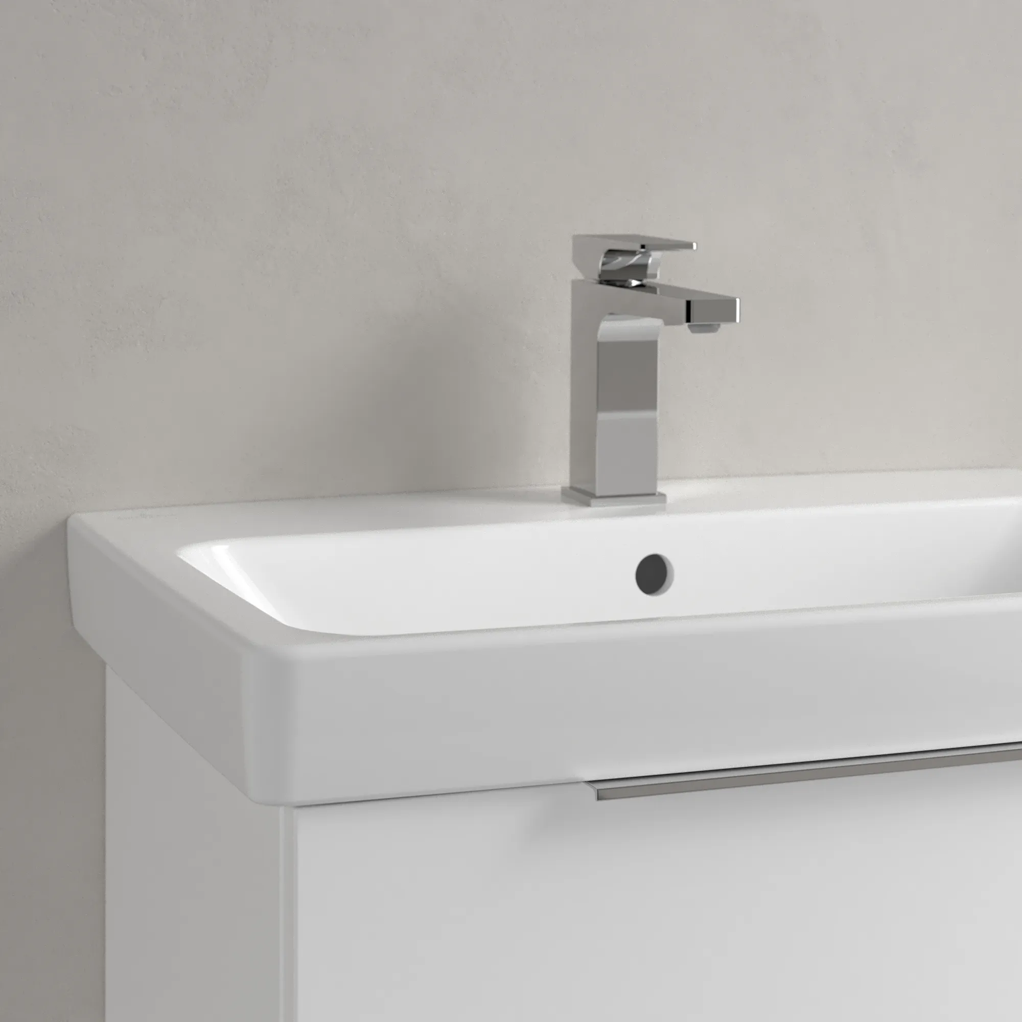 Villeroy & Boch Waschbecken „Architectura“ 650 × 445 × 165 mm, ohne Hahnlochbohrung, Hahnlochposition mittig