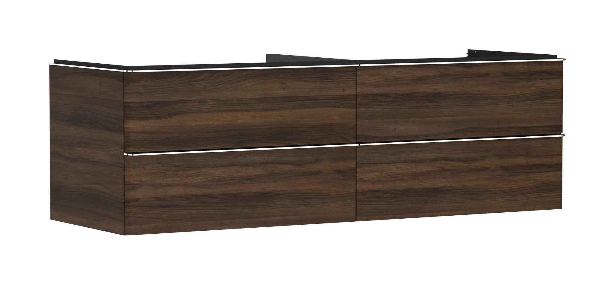 Hansgrohe Xelu Q Waschtischunterschrank Nussbaum Dunkel 1560⁄550 mit 4 Schubkästen Hansgrohe Xelu Q Waschtischunterschrank Nussbaum Dunkel 1560⁄550 mit 4 Schubkästen