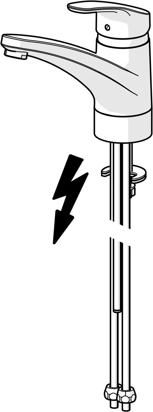 HansaMIX Einhebelmischer Küchenarmatur HansaMIX 0112 Kupferrohr Ausladung 203 mm DN15 Chrom