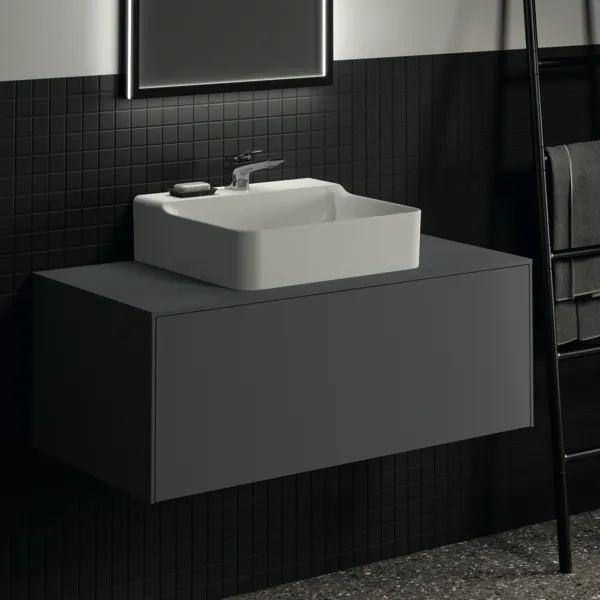 Ideal Standard Waschtischunterschrank „Conca“ 100,2 × 37 × 50,5 cm Anthrazit matt lackiert Ideal Standard Waschtischunterschrank „Conca“ 100,2 × 37 × 50,5 cm Anthrazit matt lackiert