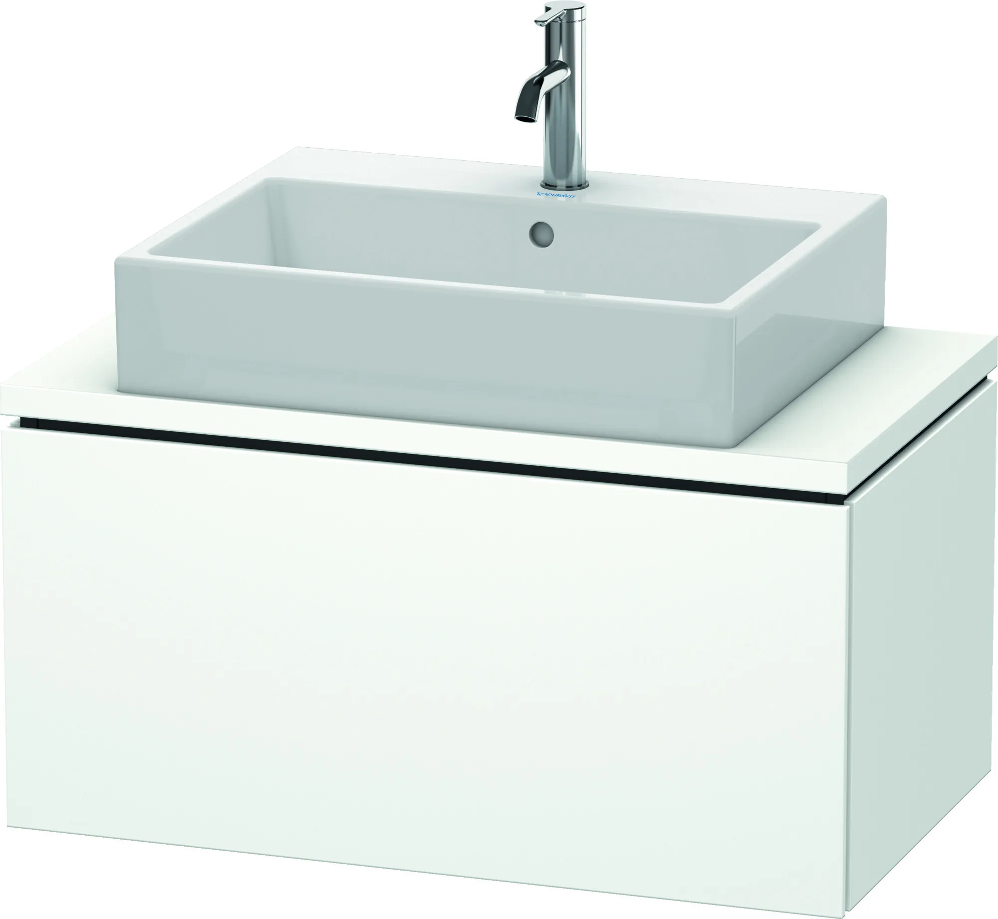 Duravit Waschtischunterschrank wandhängend „L-Cube“ 82 × 40 × 47,7 cm Weiß Matt