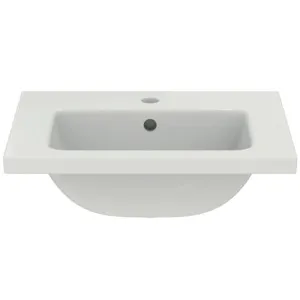 Waschbecken „i.lifeS“ 51 × 38,5 × 18 cm, Hahnlochposition mittig Waschbecken „i.lifeS“ 51 × 38,5 × 18 cm, Hahnlochposition mittig