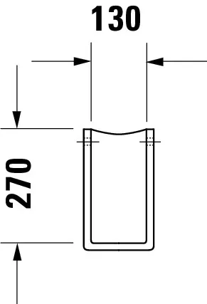 Halbsäule Starck 3 für 030050,075045,030160,030155, weiß Halbsäule Starck 3 für 030050,075045,030160,030155, weiß