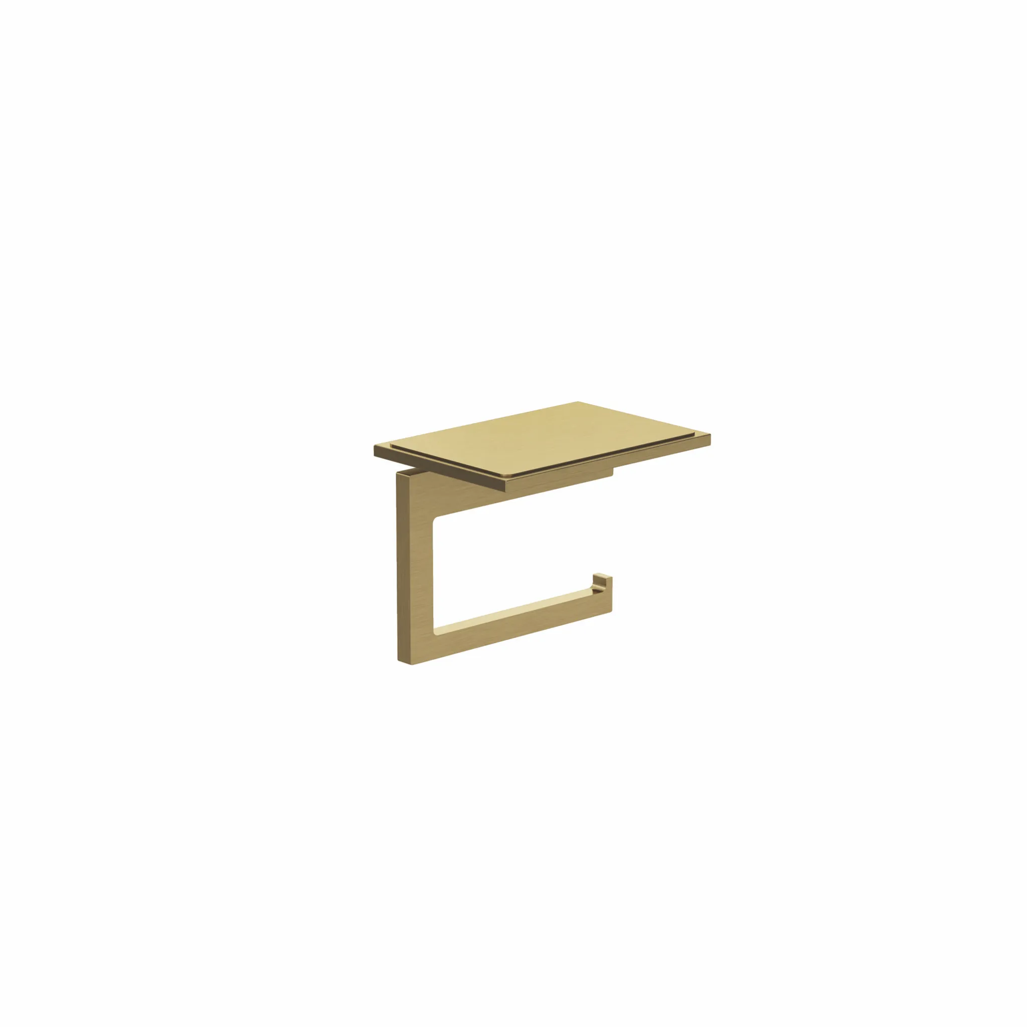 Kludi-VELA C Toilettenpapierhalter Brushed Gold, feststehend, mit Ablage, Wandmontage, inkl. Befestigungsmaterial Kludi-VELA C Toilettenpapierhalter Brushed Gold, feststehend, mit Ablage, Wandmontage, inkl. Befestigungsmaterial